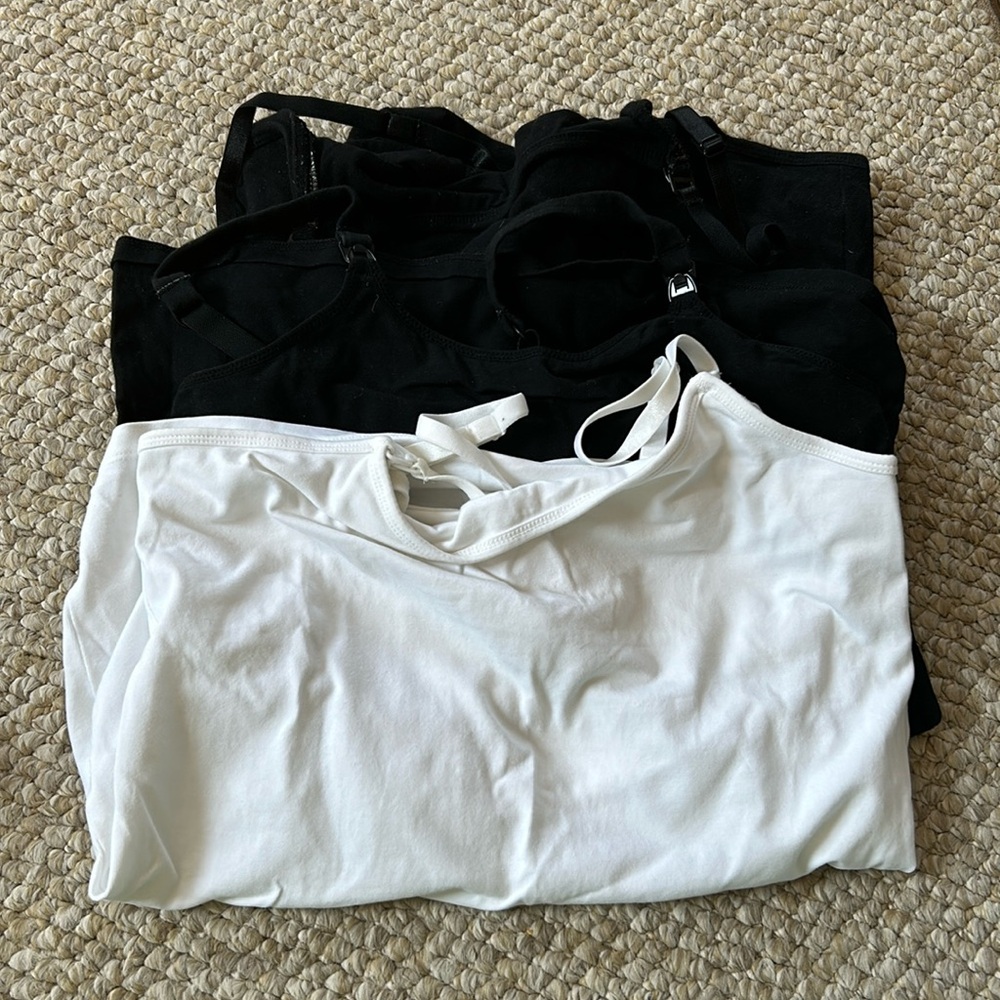 Set of three size small nursing cami’s motherhood maternity